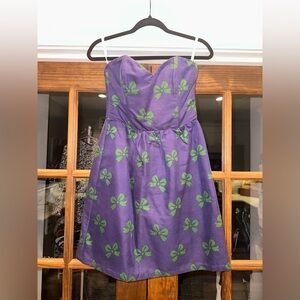 NWT Julie Brown Designs Size 6 Blue and Green Bow
Pattern Women’s‎ Dress